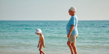 סבא ונכד בחופשה, צילום: Vidar Nordli-Mathisen